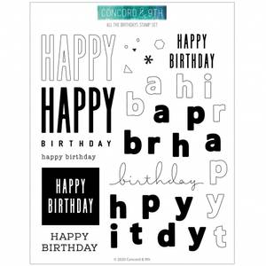 Bilde av Concord & 9th All the Birthdays Stamp Set