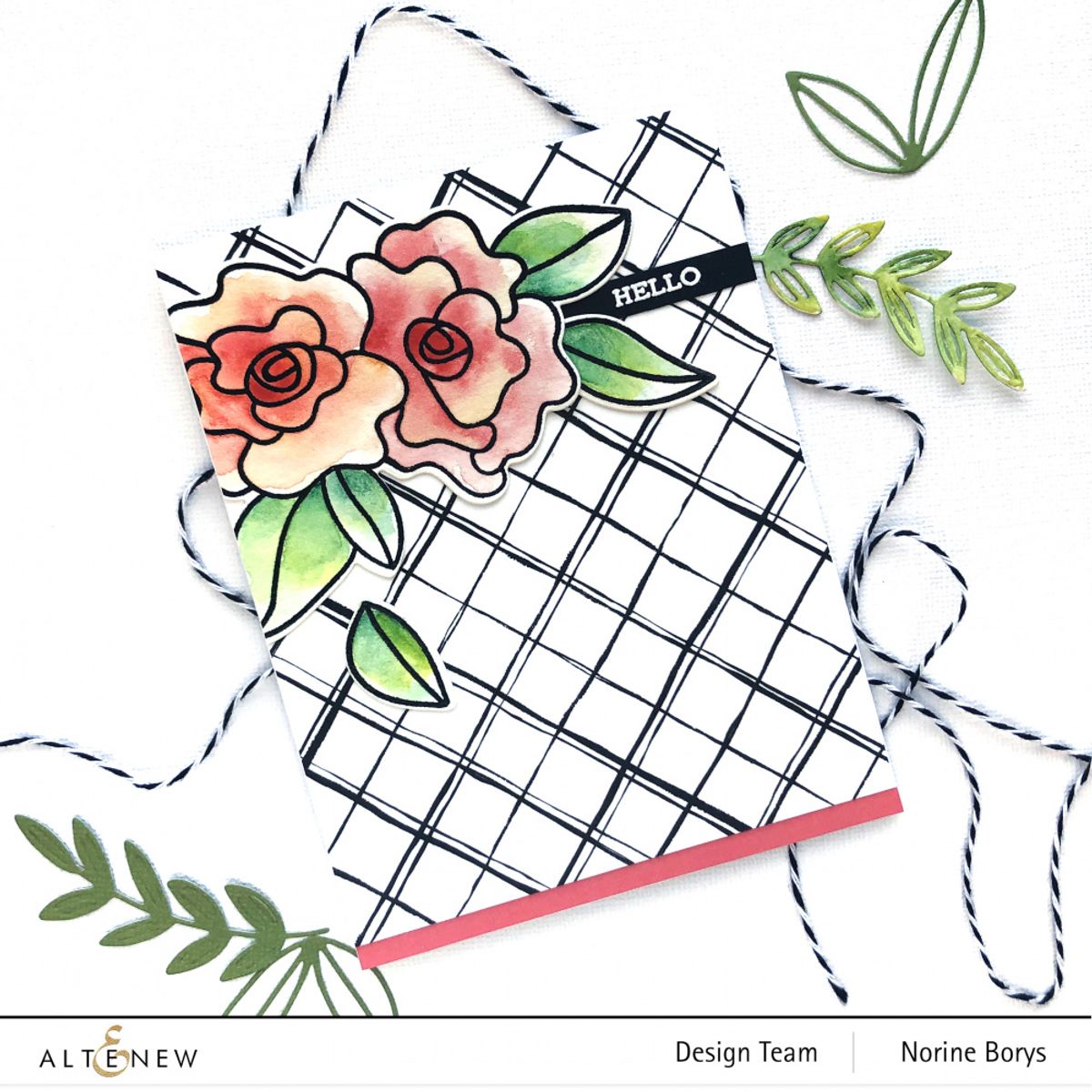 Altenew Brushed Grid Washi Tape