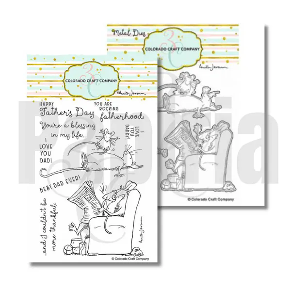 Hovedbilde 3C/ Anita Jeram For Dad stamp and die set