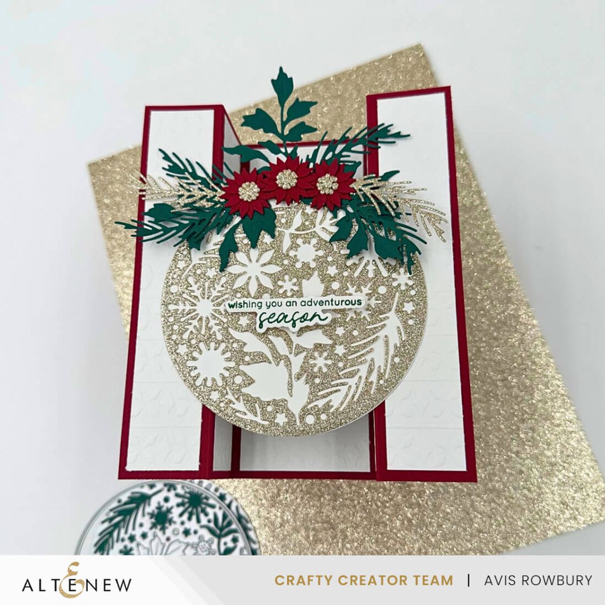 Altenew Zero-Waste: Ornamental Winter Pattern Die Set