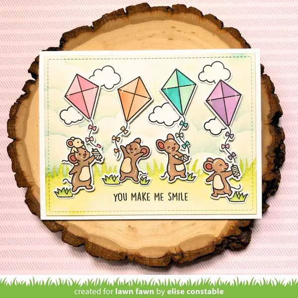 Hovedbilde Lawn Fawn Whoosh, Kites! Coloring Stencils