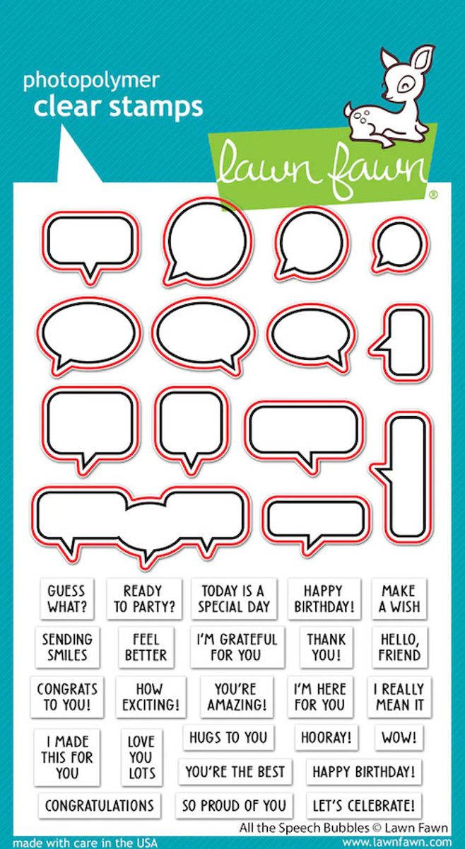 Lawn Fawn All the Speech Bubbles Dies