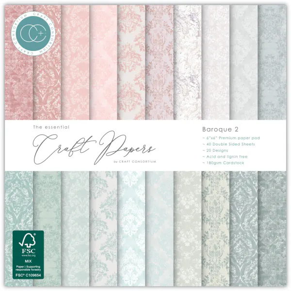 Hovedbilde Craft Consortium 6x6 Paper Pad - Baroque 2