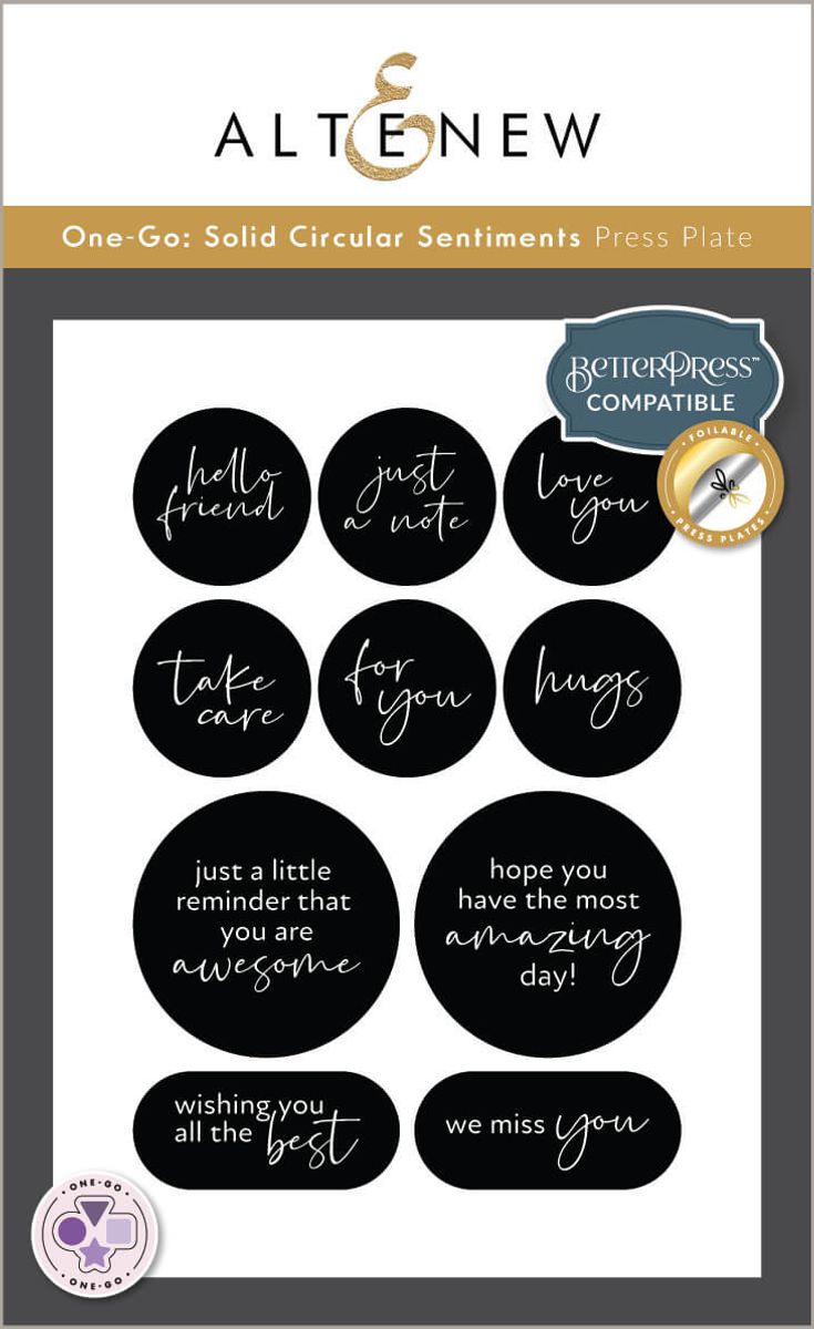 One-Go: Solid Circular Sentiments Bundle