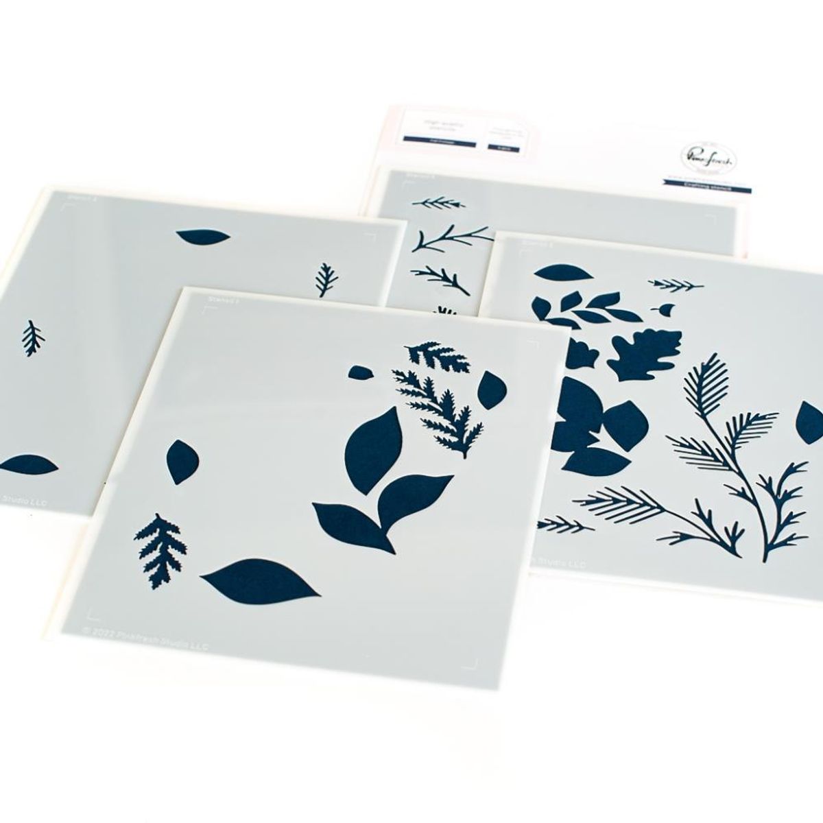 Pinkfresh Studio Fall Foliage layering stencils & die