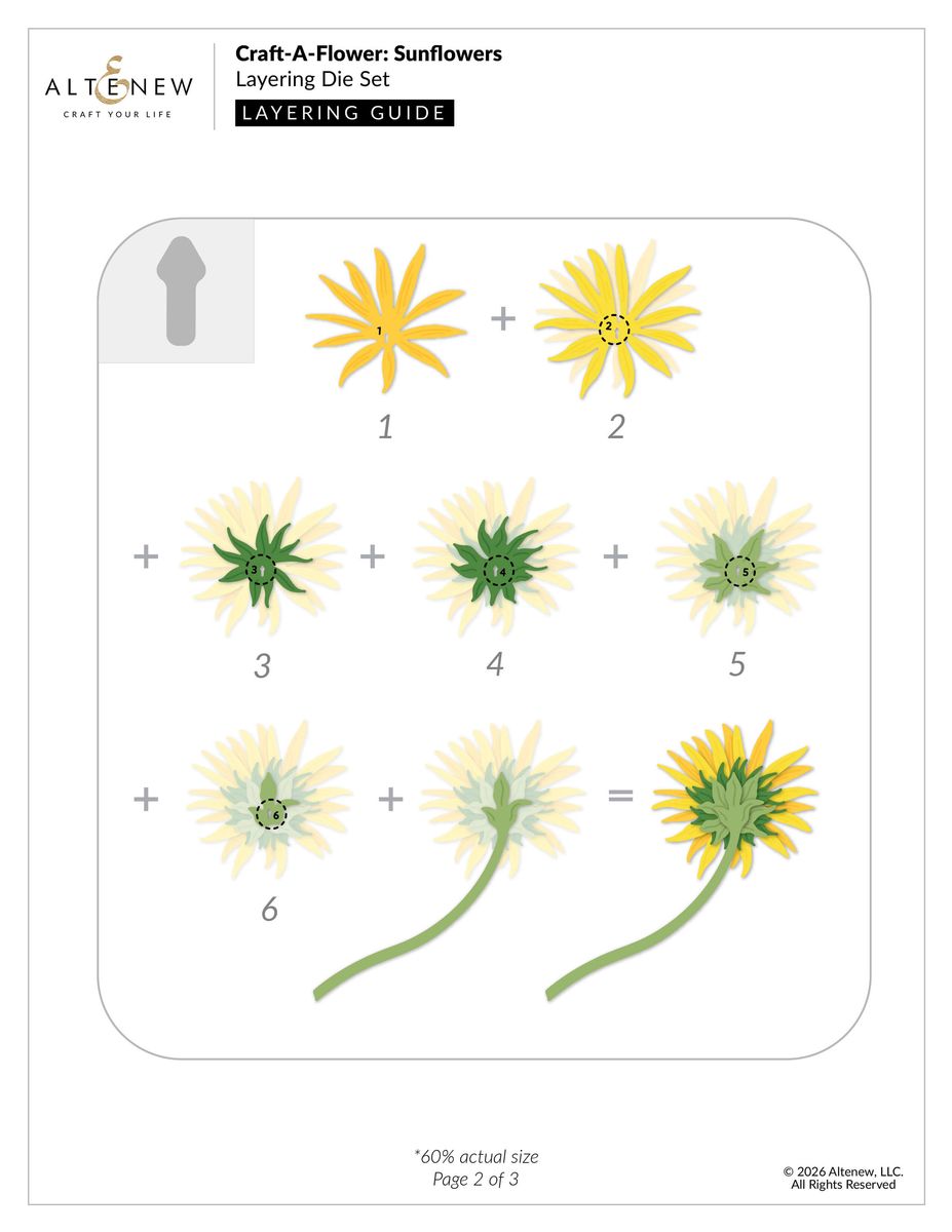 Craft-A-Flower: Sunflowers Layering Die Set