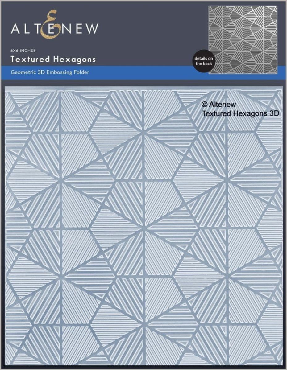 Altenew Textured Hexagons 3D Embossing Folder