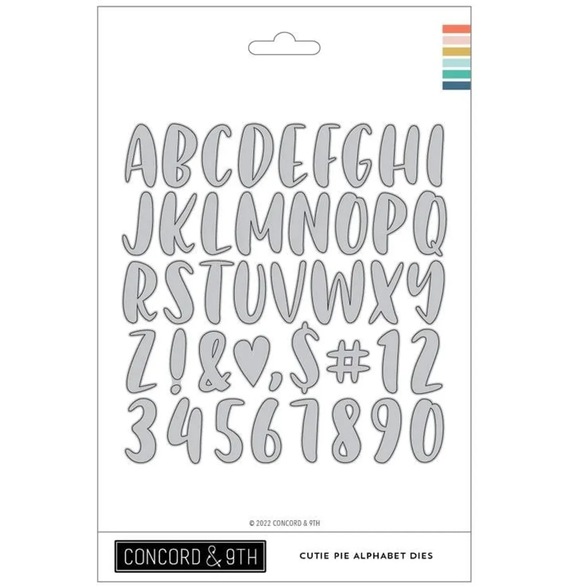 Concord & 9th Cutie Pie Alphabet Dies