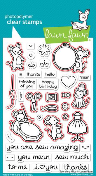 Bilde av Lawn Fawn Sew Very Mice Dies