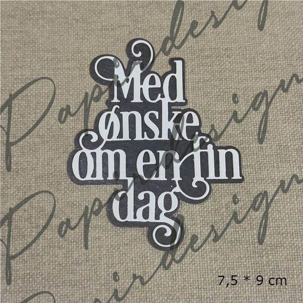 Hovedbilde Papirdesign Med ønske om en fin dag dies