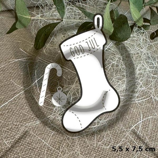 Hovedbilde Papirdesign Julestrømpe 3 dies