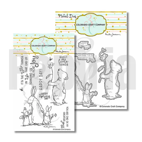 Hovedbilde 3C/ Anita Jeram Happy Day! stamp and die set
