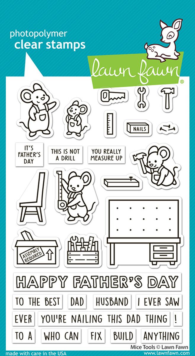 Lawn Fawn Mice Tools Stamp Set