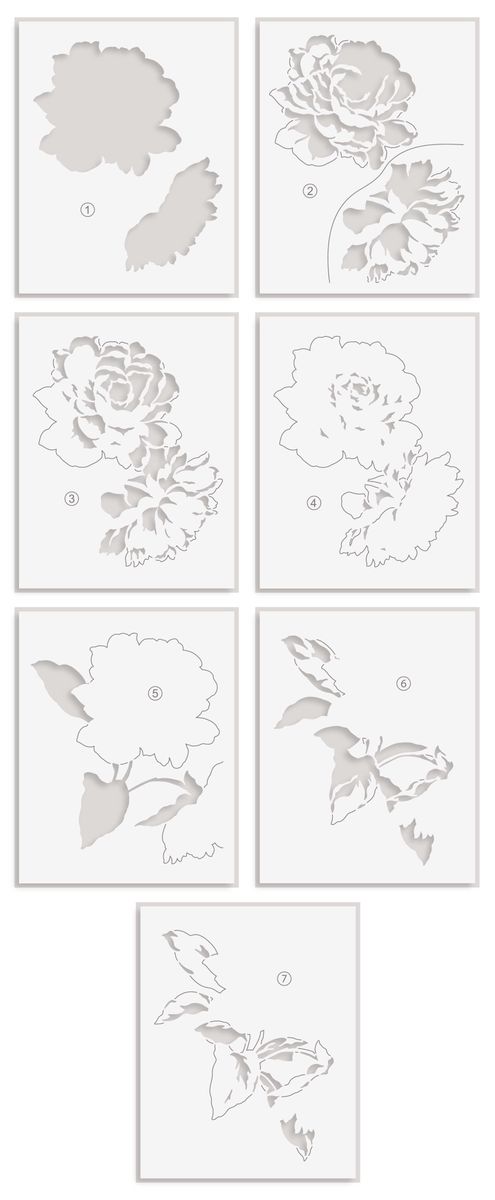 Altenew Stencil Art: Majestic Roses