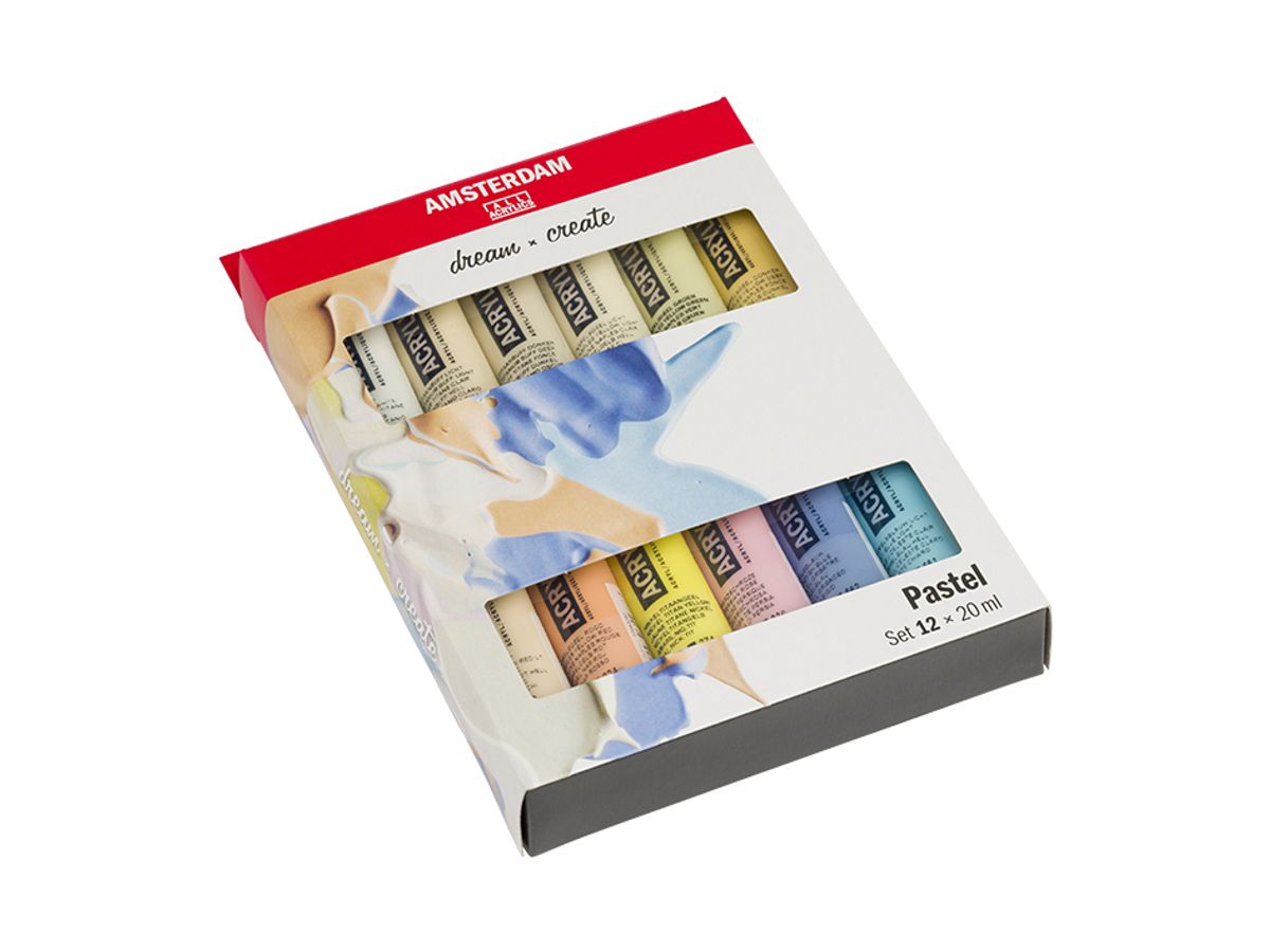 Amsterdam akrylmaling 12 x 20 ml – Pastel