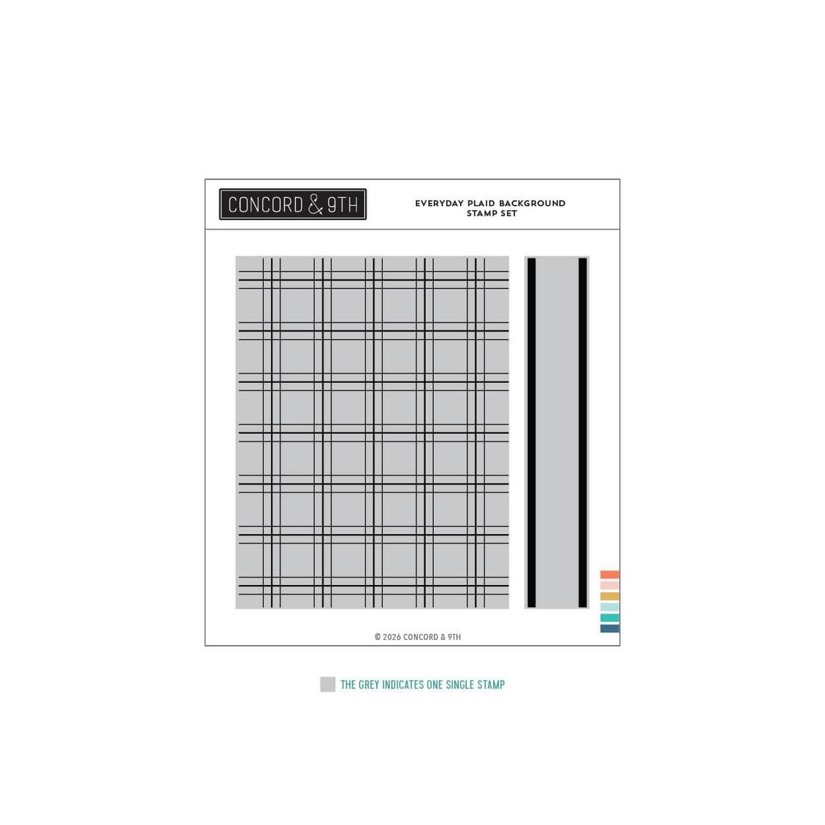 Everyday Plaid Background Stamp Set
