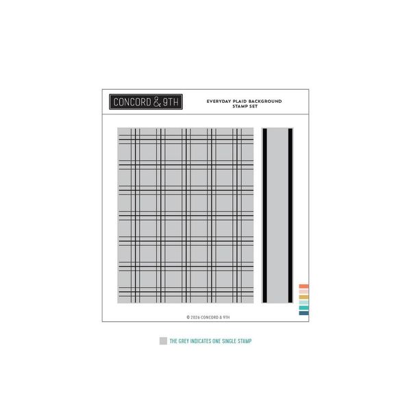 Hovedbilde Everyday Plaid Background Stamp Set