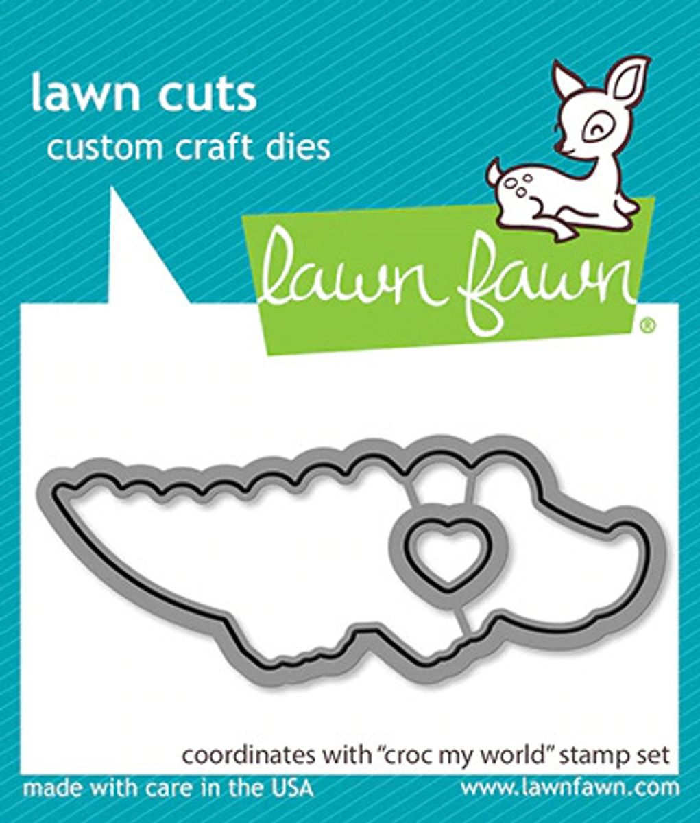 Lawn Fawn Croc My World Stamp Set