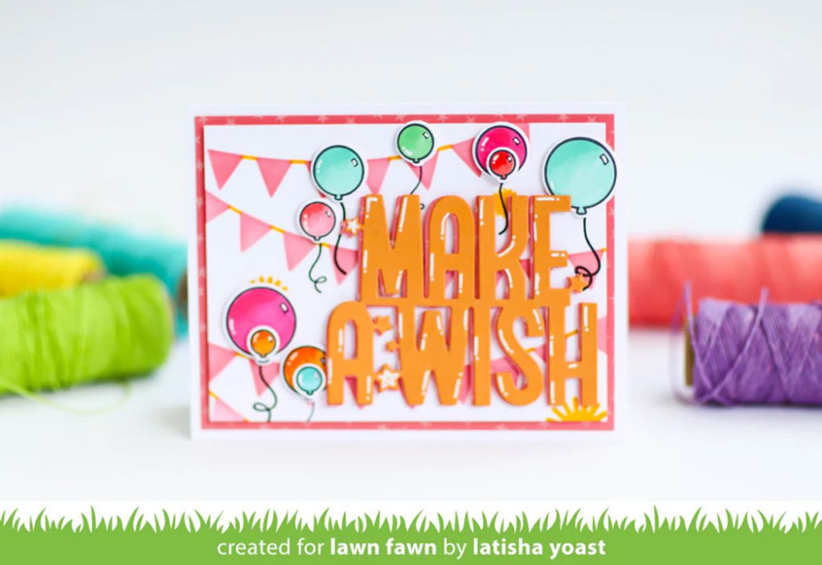 Lawn Fawn Bunting Background Stencils