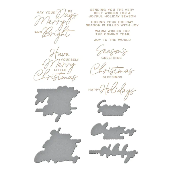Hovedbilde Spellbinders A Merry Little Christmas Hot Foil & ...