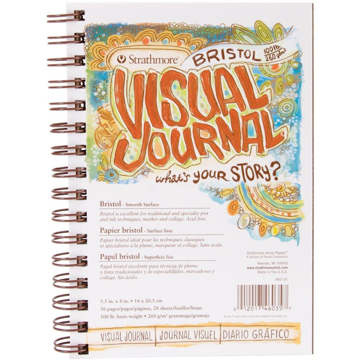 Strathmore Bristol Smooth Visual Journal 5,5