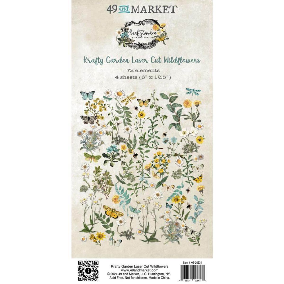 49 and Market Krafty Garden Laser Cut Wildflowers