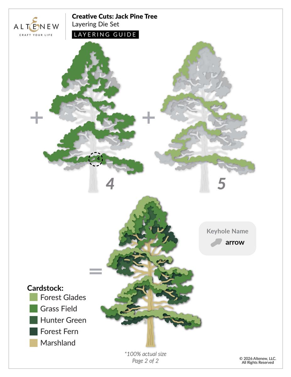 Creative Cuts: Jack Pine Tree Layering Die Set