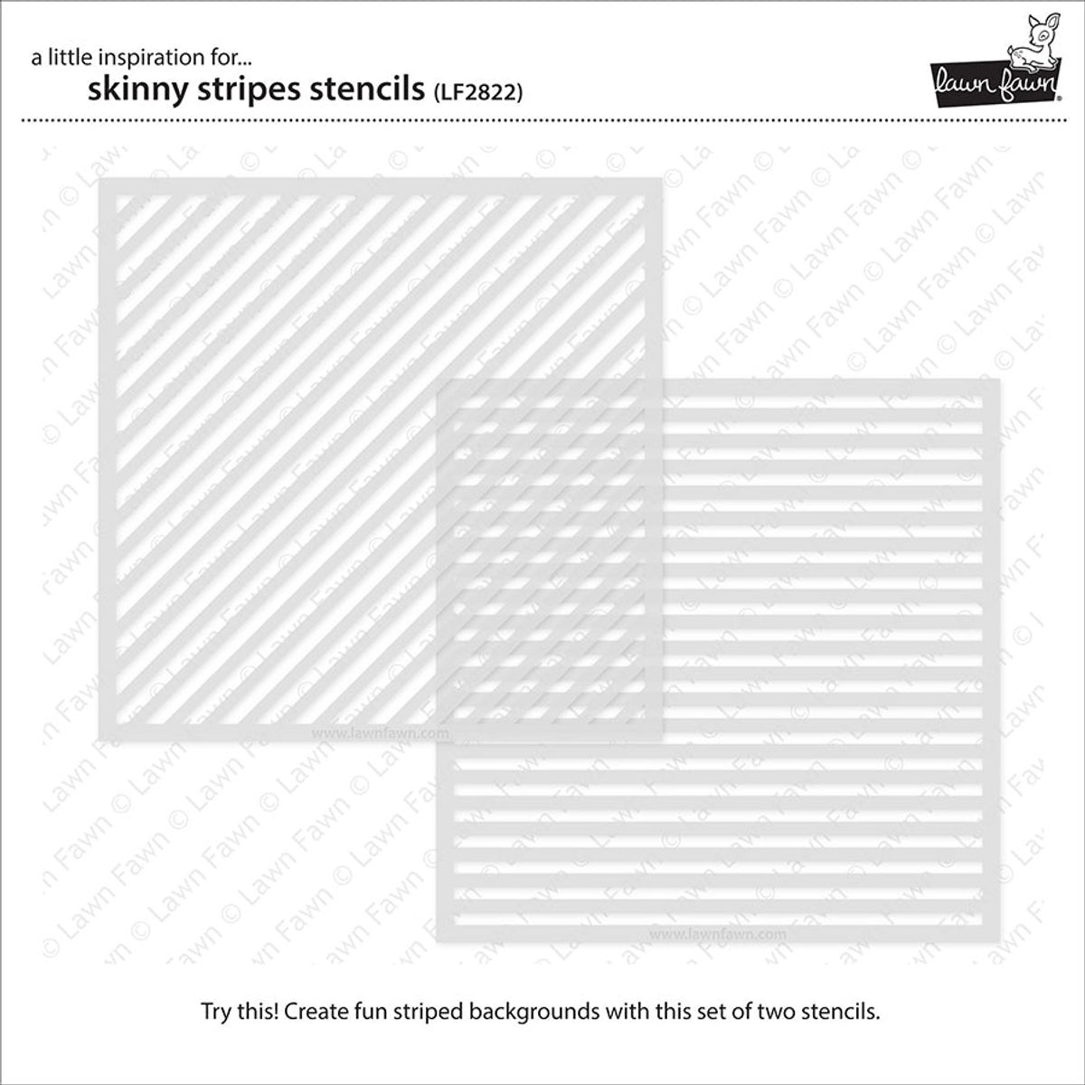 Lawn Fawn Skinny Stripes Stencils