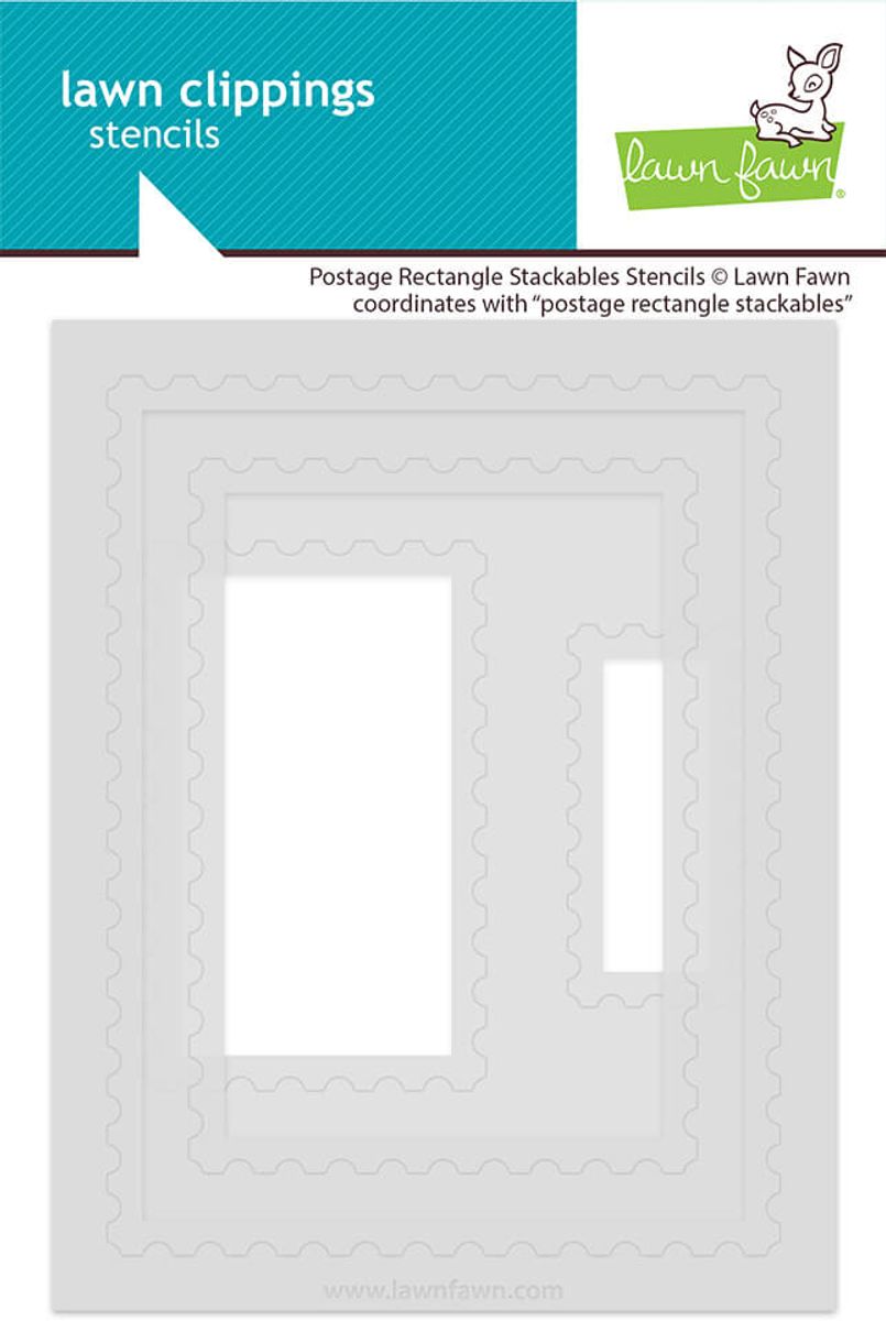 Lawn Fawn Postage Rectangle Stackables Dies