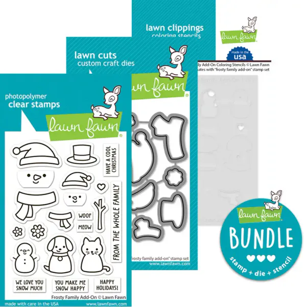 Bilde av Lawn Fawn Frosty Family Add-On - sett