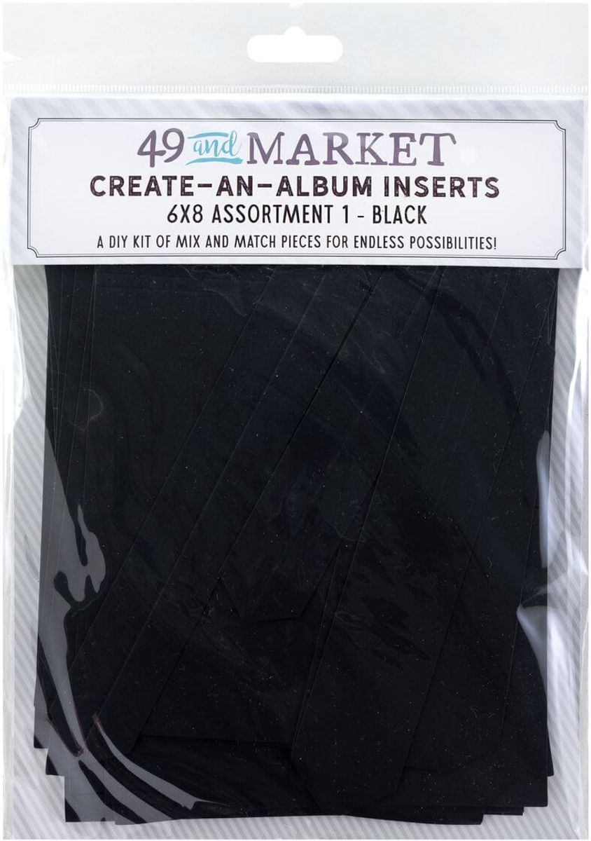 Create-an-Album Inserts Assortment 1 - Black