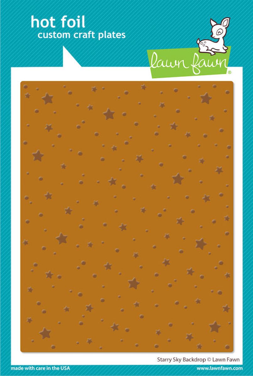Lawn Fawn Starry Sky Background Hot Foil Plate