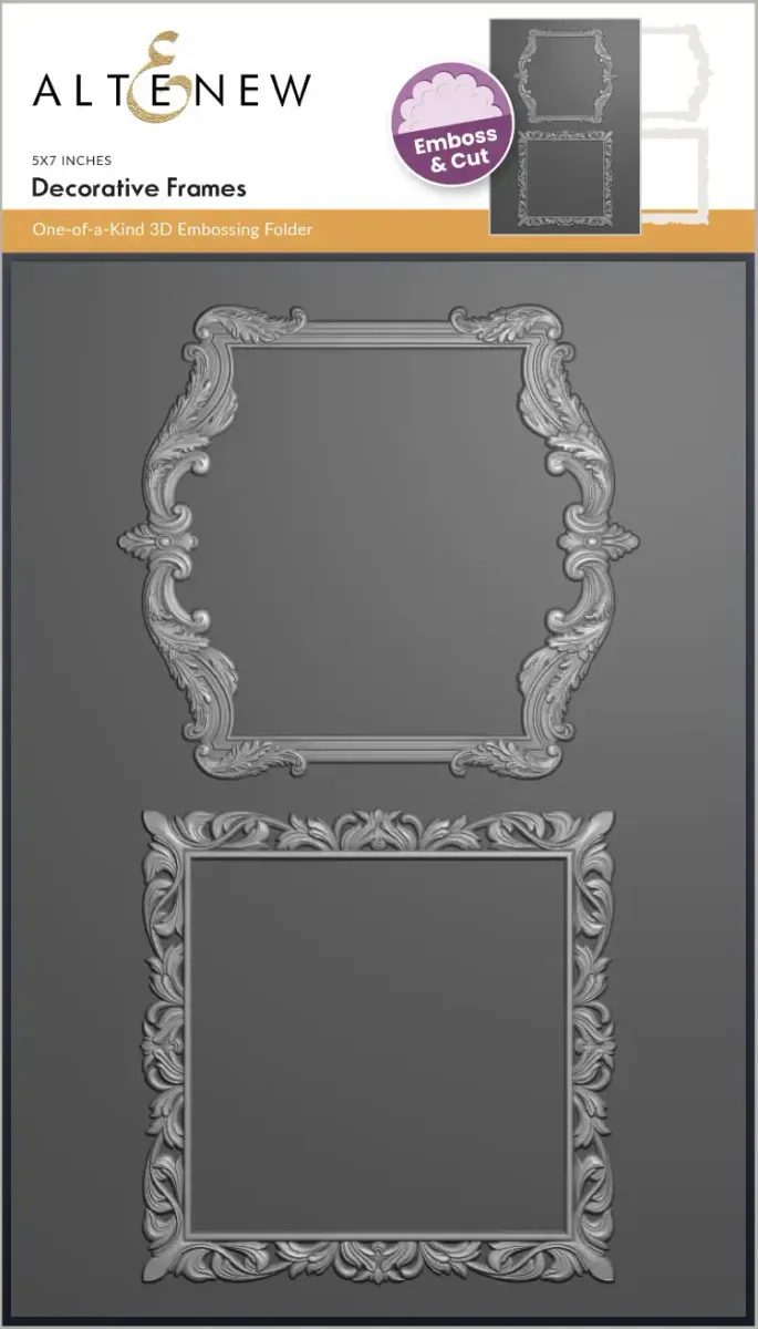 Decorative Frames 3D Embossing Folder & Die Set