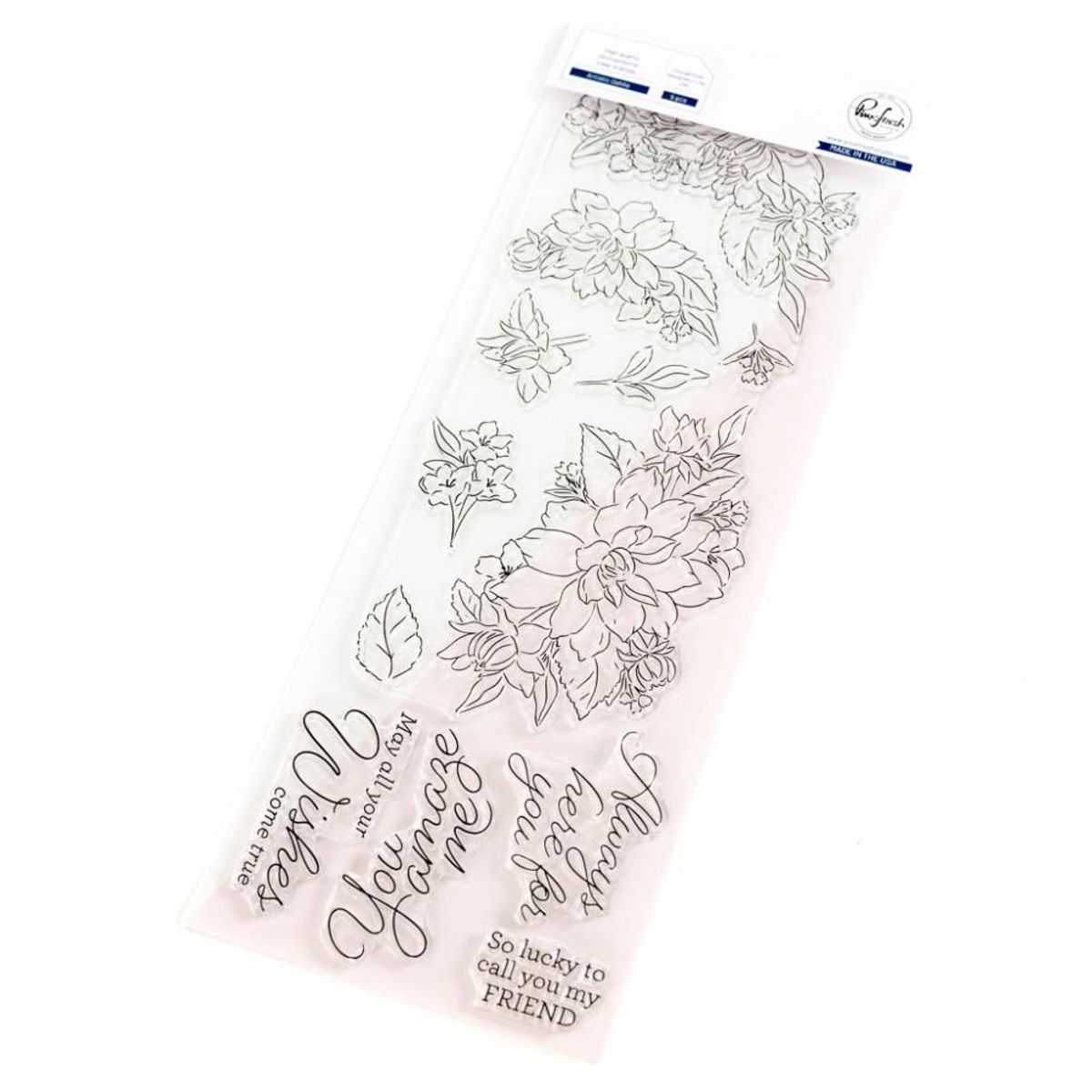 Pinkfresh Studio Artistic Dahlia stamp set