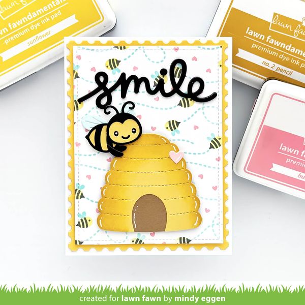 Hovedbilde Bee Happy Background Stencils