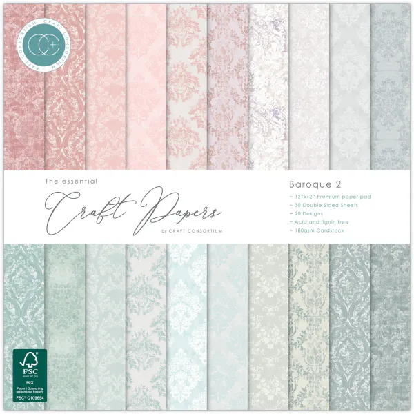 Hovedbilde Craft Consortium 12x12 Paper Pad - Baroque 2