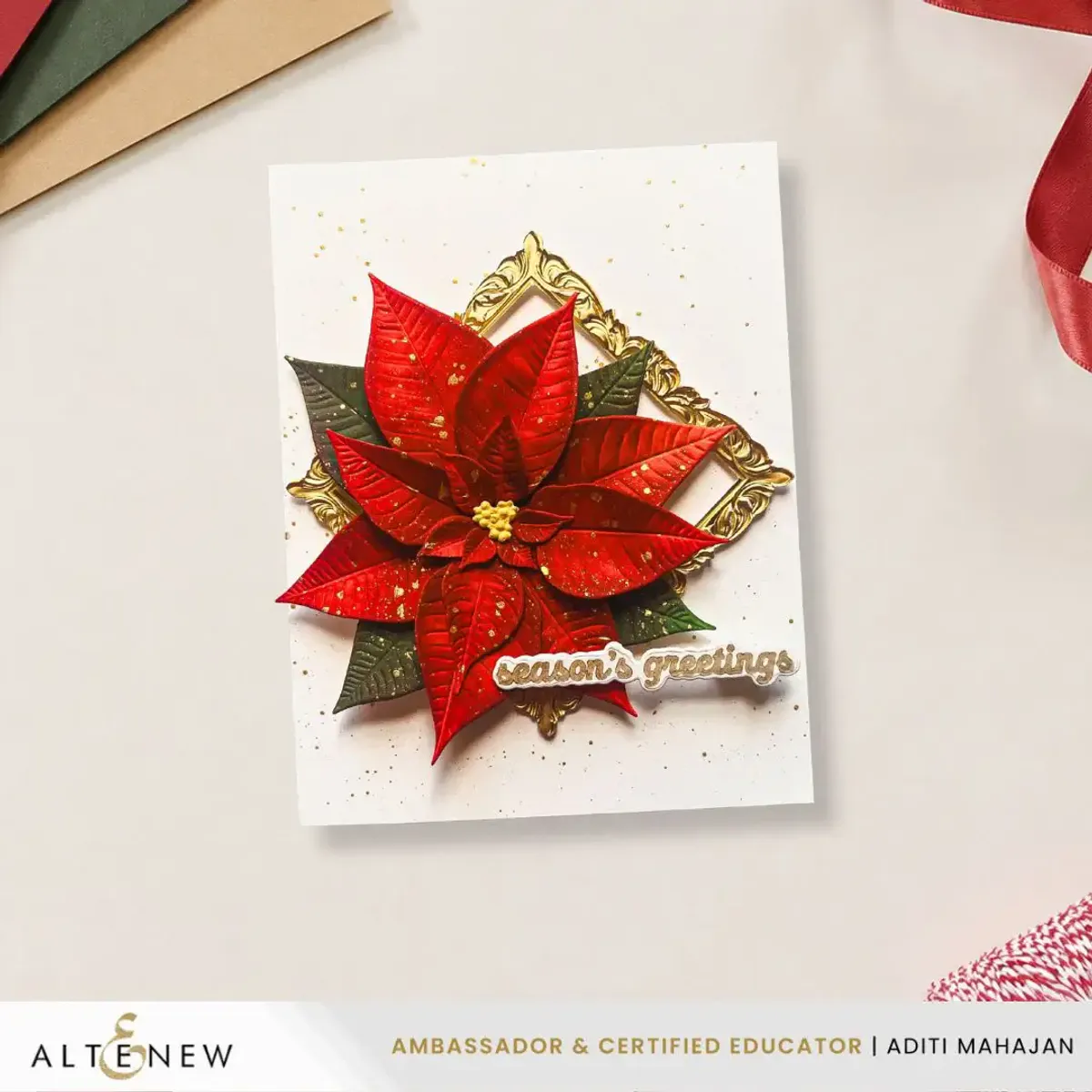 Lush Botanicals: Poinsettia 3D Embossing Folder & Die Set