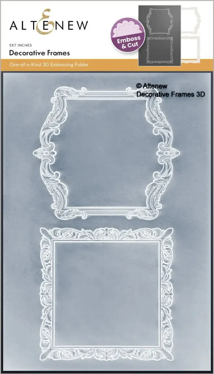 Decorative Frames 3D Embossing Folder & Die Set