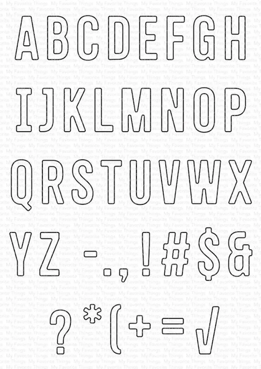 MFT Letterboard die bundle