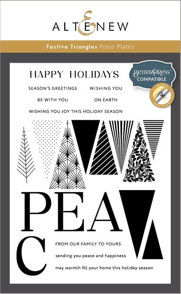 Hovedbilde Altenew Festive Triangles Press Plates