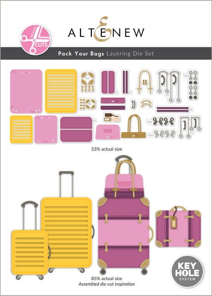 Hovedbilde Altenew Pack Your Bags Layering Die Set