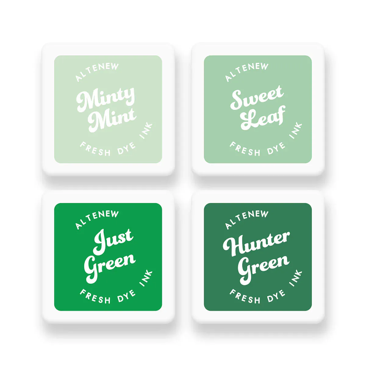 Altenew Green Meadows Fresh Dye Ink Mini Cube Set