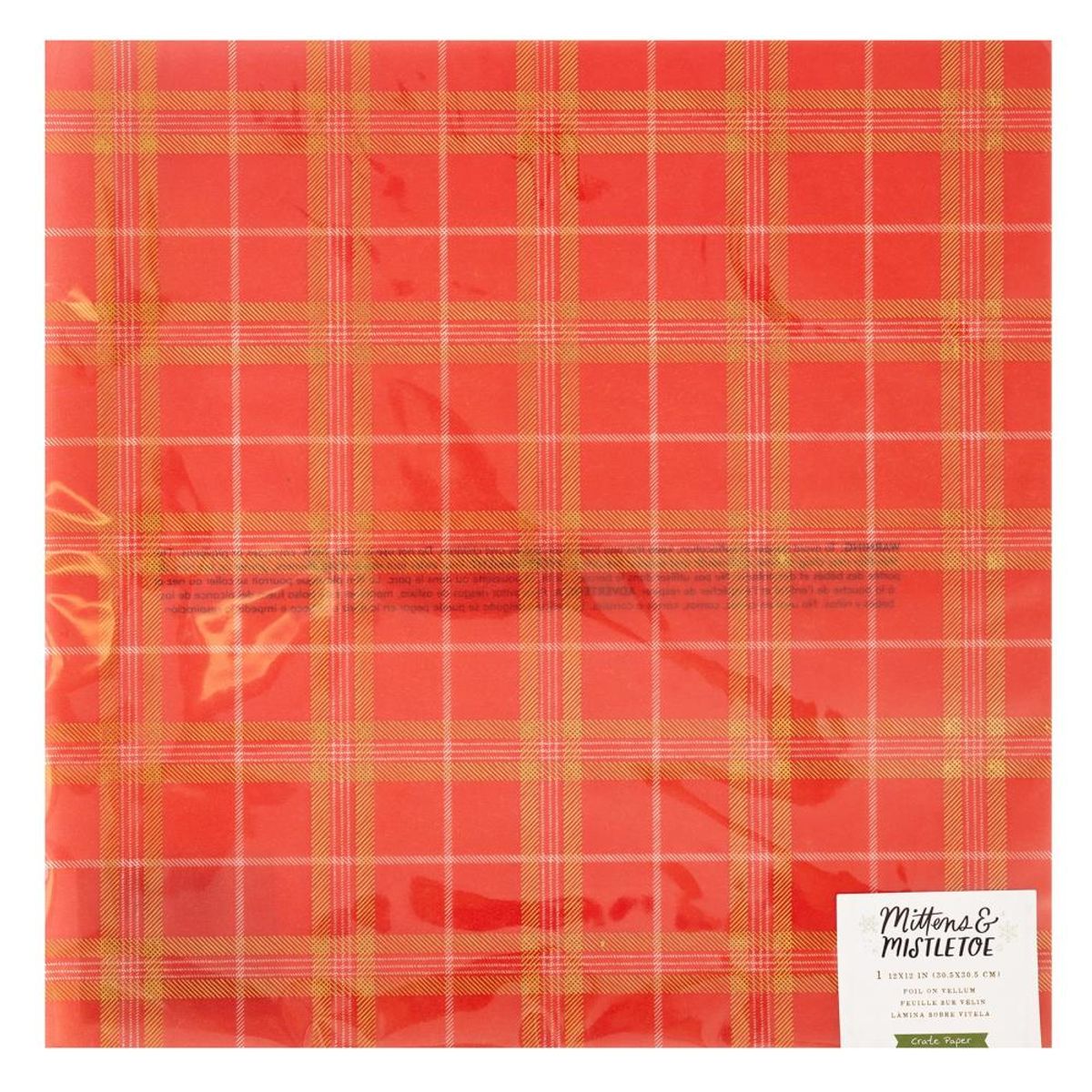 Crate Paper Mittens & Mistletoe Foil on Vellum
