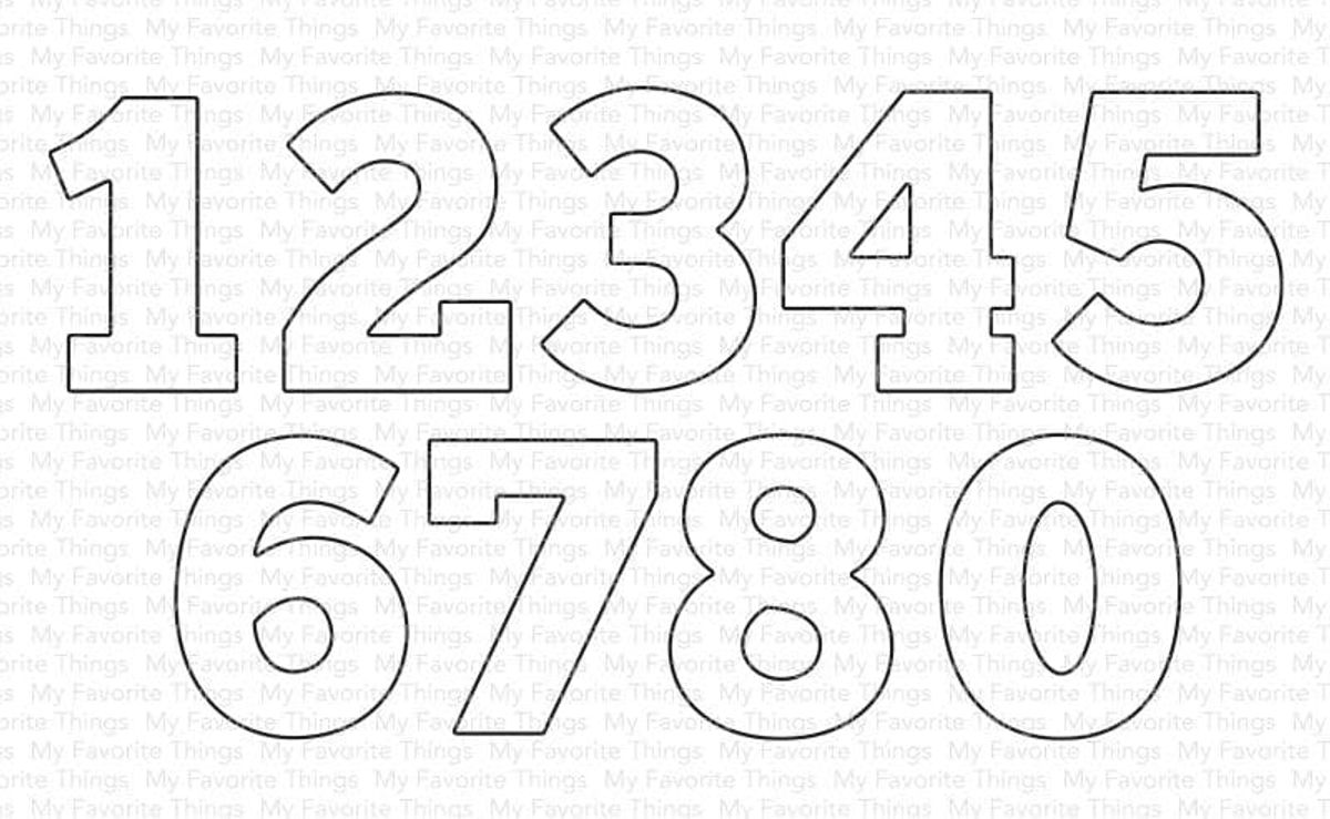 MFT Outline Numbers dies