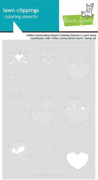 Hovedbilde Lawn Fawn Critter Conversation Hearts Coloring ...