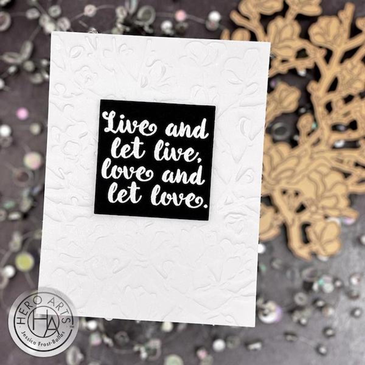 Hero Arts Magnolia Branches Hot Foil Plate