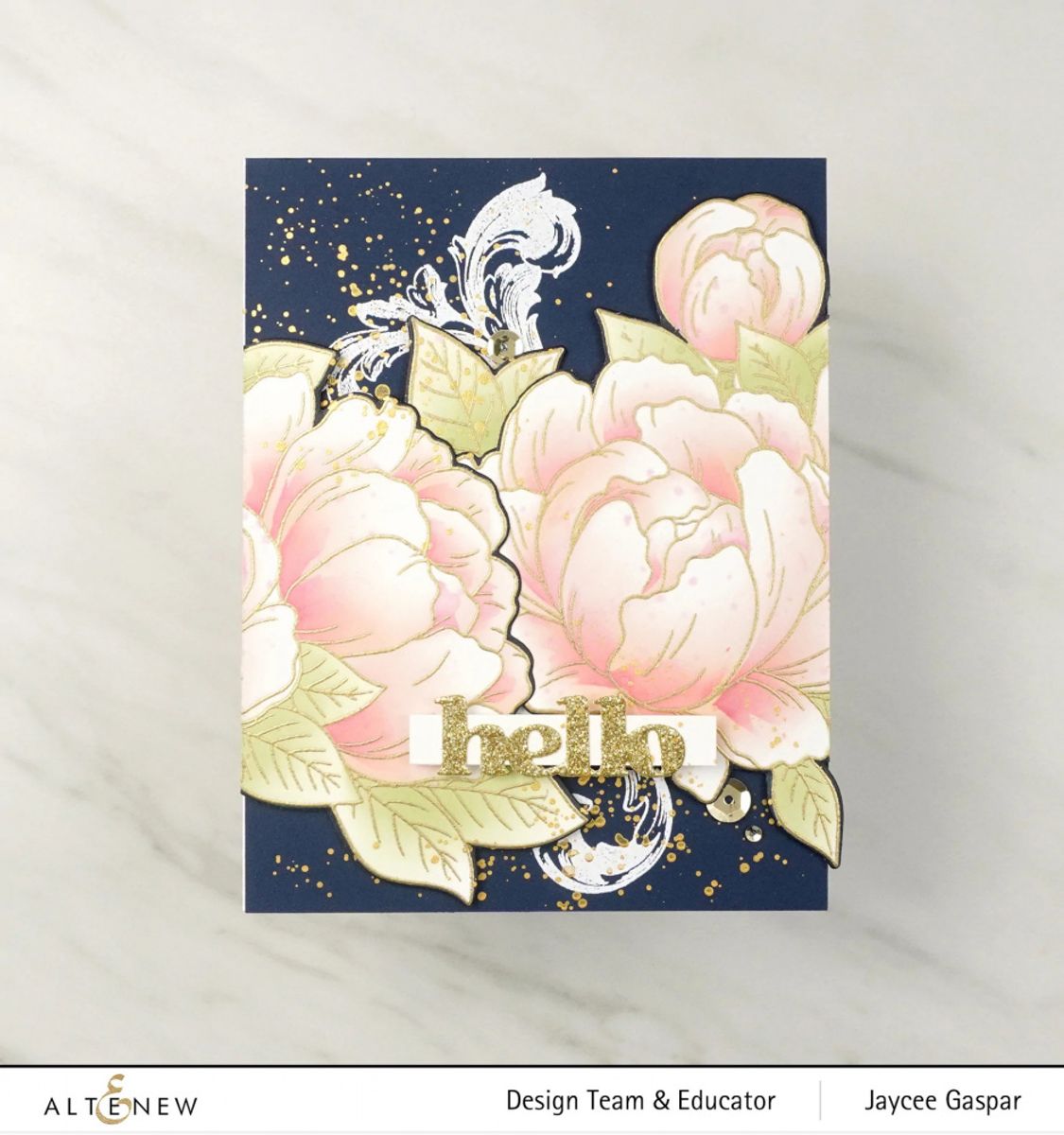 Altenew Gracious Peonies Stencil Set