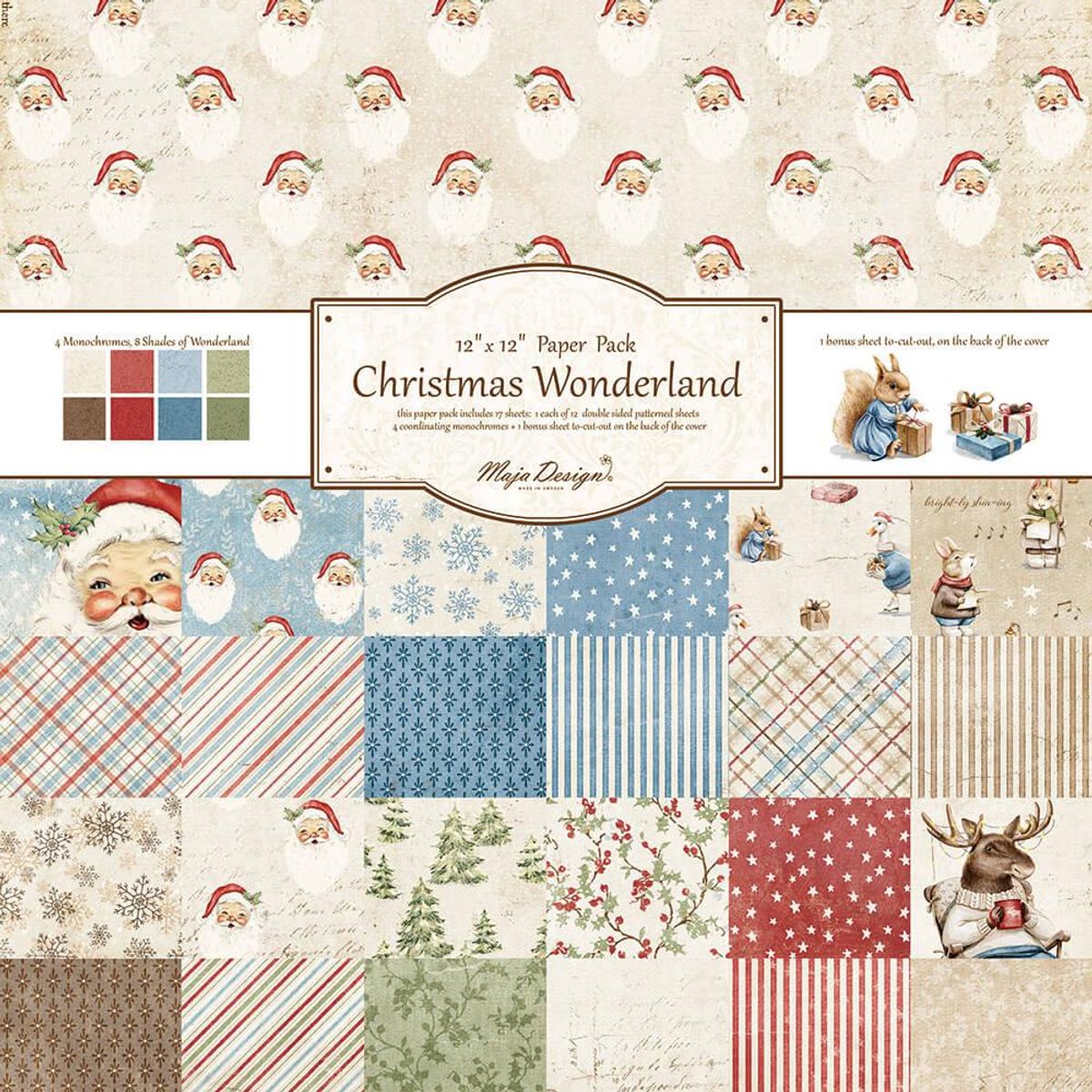 Maja Design Christmas Wonderland 12'' x 12'' Paper Pack