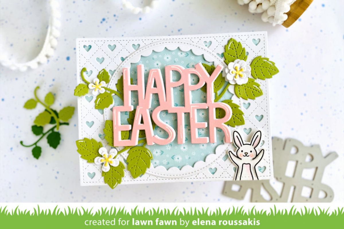 Lawn Fawn Giant Happy Easter Die