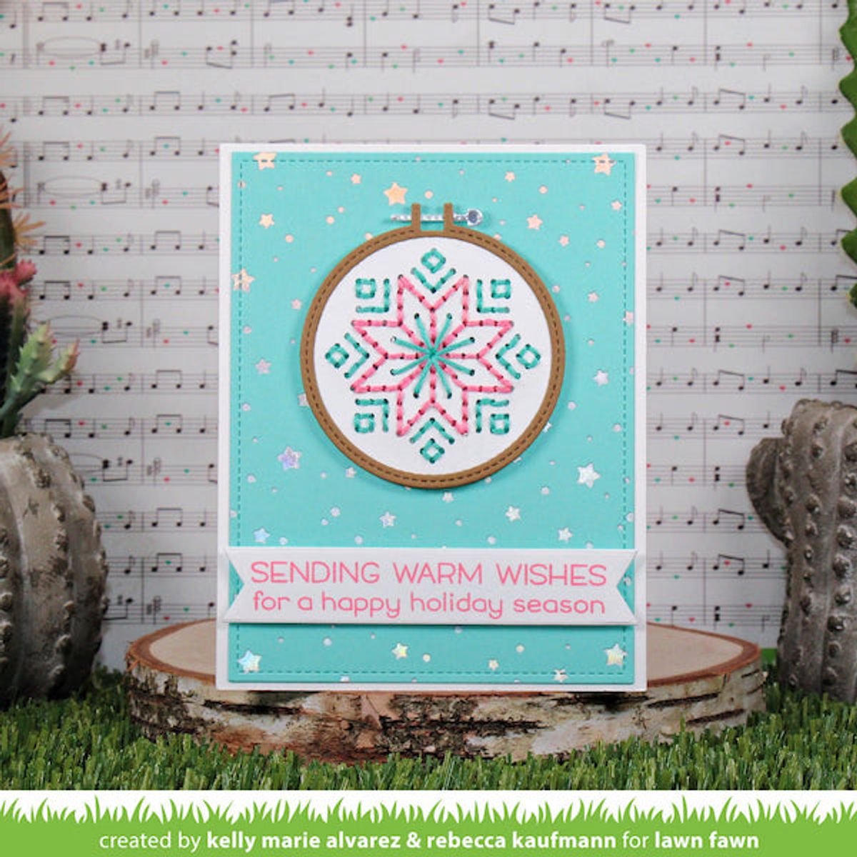 Lawn Fawn Embroidery Hoop Snowflake Add-On Die